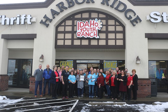 Courtesy photo 
 The Post Falls Chamber of Commerce celebrated a ribbon cutting with the Idaho Youth Ranch retail store, 1600 E. Seltice Way, Post Falls.