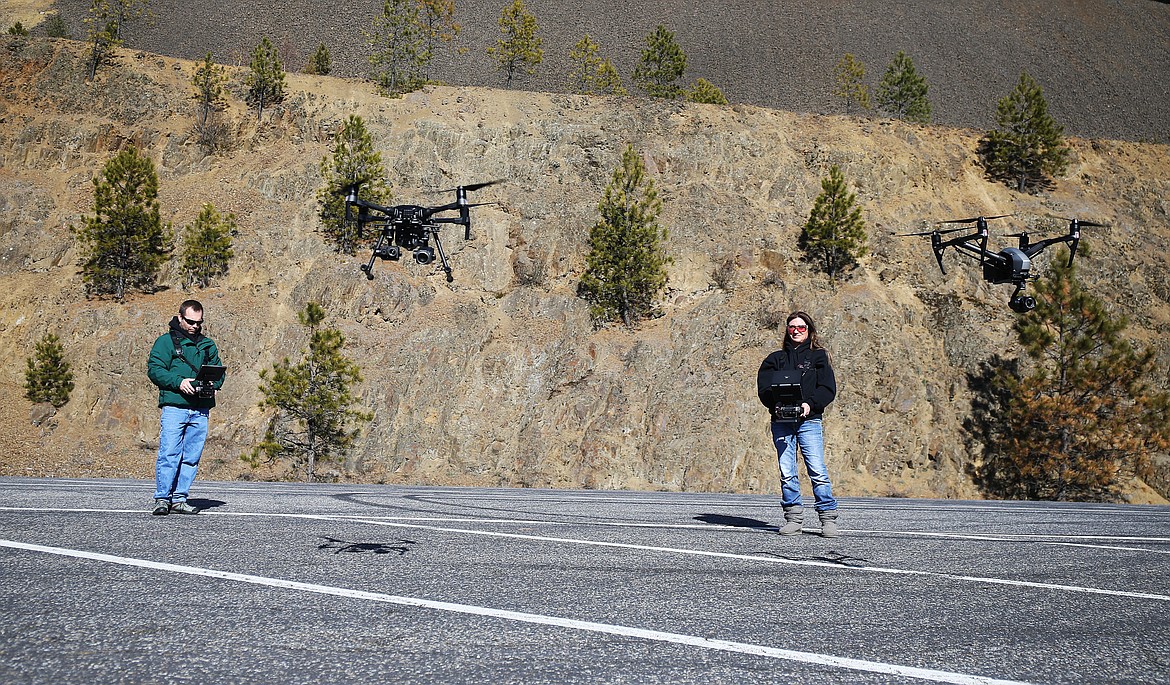 In January, husband and wife Don and Adina Taylor opened their own aerial production company. The Taylors will make their profits over the weekend selling footage of the Priest Lake snowmobile event 