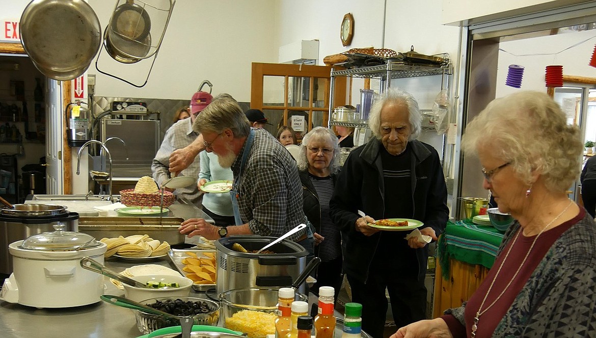 Crews get ready  to serve a hungry crowd at the annual Sarah Jones Memorial Scholarship Fund luncheon. The annual fundraiser is held to honor the area resident who was killed in 2005 by an impaired driver when she was 18 years old.