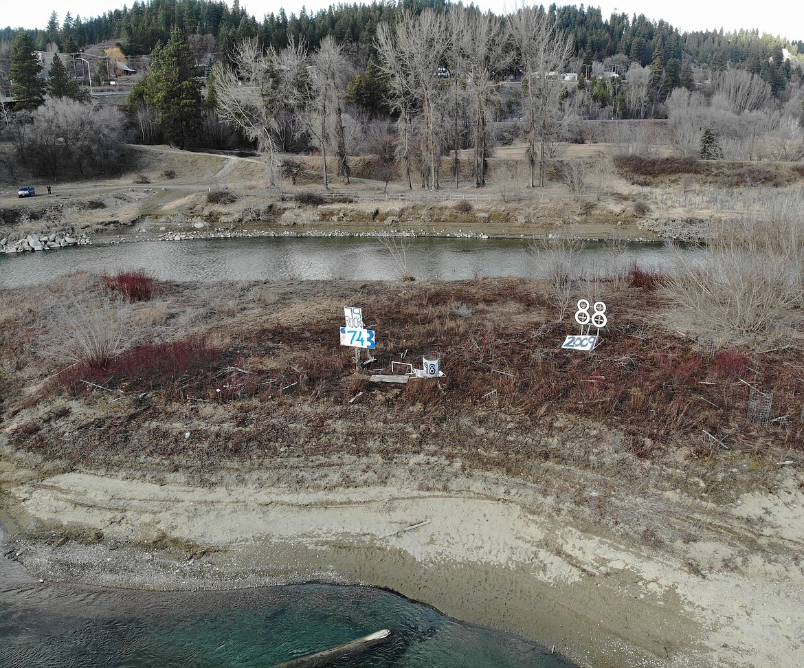 Graduation and reunion signs on The Island in the Kootenai River had gotten out of hand. A coordinated clean-up effort took place on March 4.
