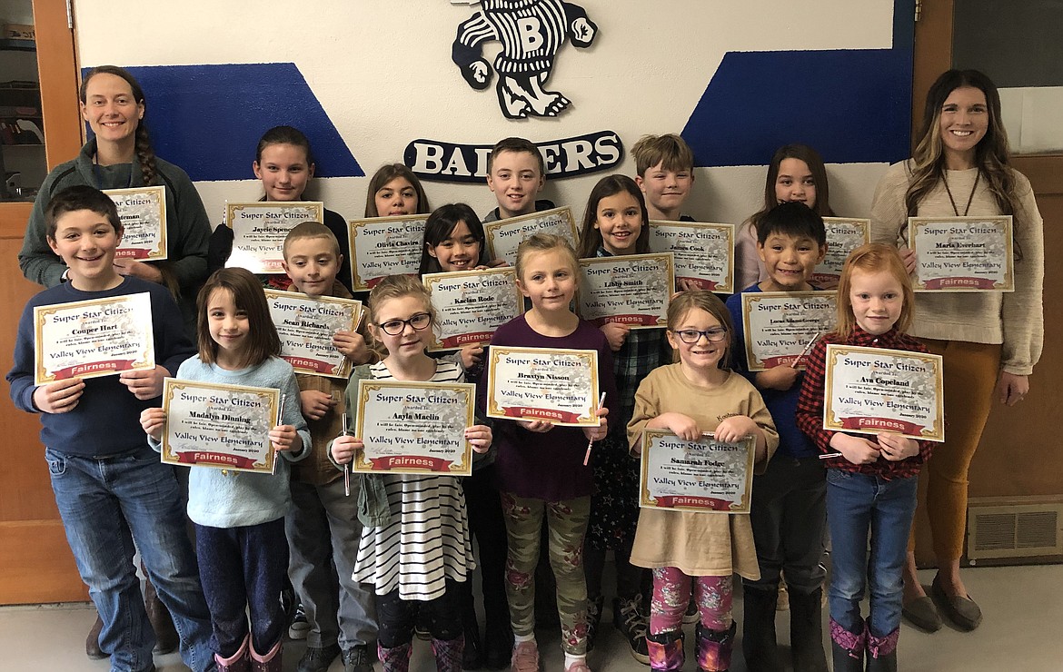 COURTESY PHOTO
Students at Valley View Elementary celebrated the character trait of “fairness” in January.