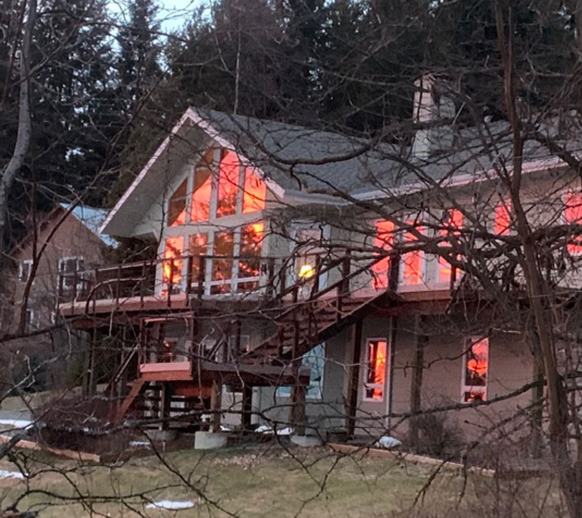 “My neighbor, Mary McPherson, took this photo of my house on January 9 at sunset,” writes Loris Michael in submitting this Best Shot. “It looks like my house is on fire.” If you have an photo that you took that you would like to see run as a Best Shot or I Took The Bee send it in to the Bonner County Daily Bee, P.O. Box 159, Sandpoint, Idaho, 83864; or drop them off at 310 Church St., Sandpoint. You may also email your pictures in to the Bonner County Daily Bee along with your name, caption information, hometown and phone number to bcdailybee@bonnercountydailybee.com.