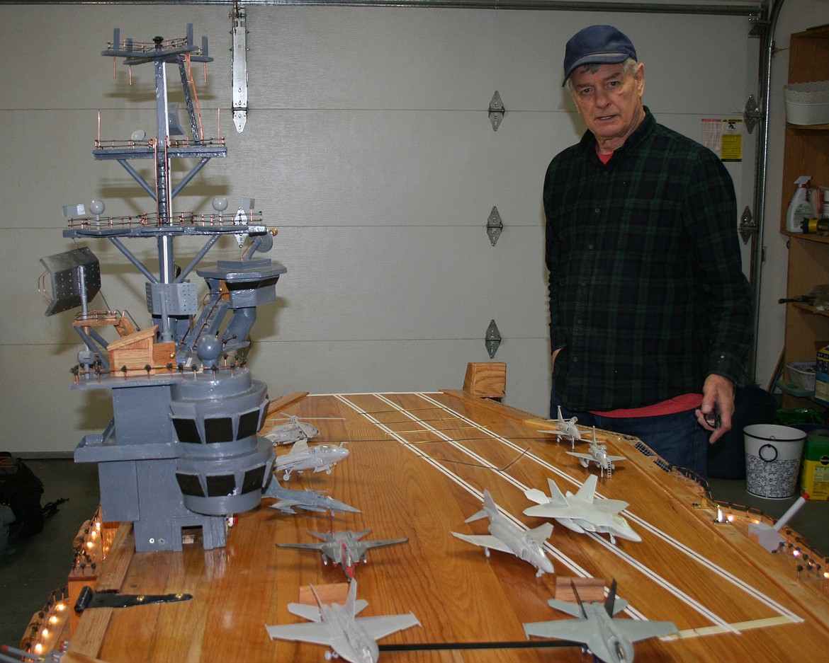 Robin Major built a replica of one of the favorite ships of his years in the Navy, the USS Bennington.