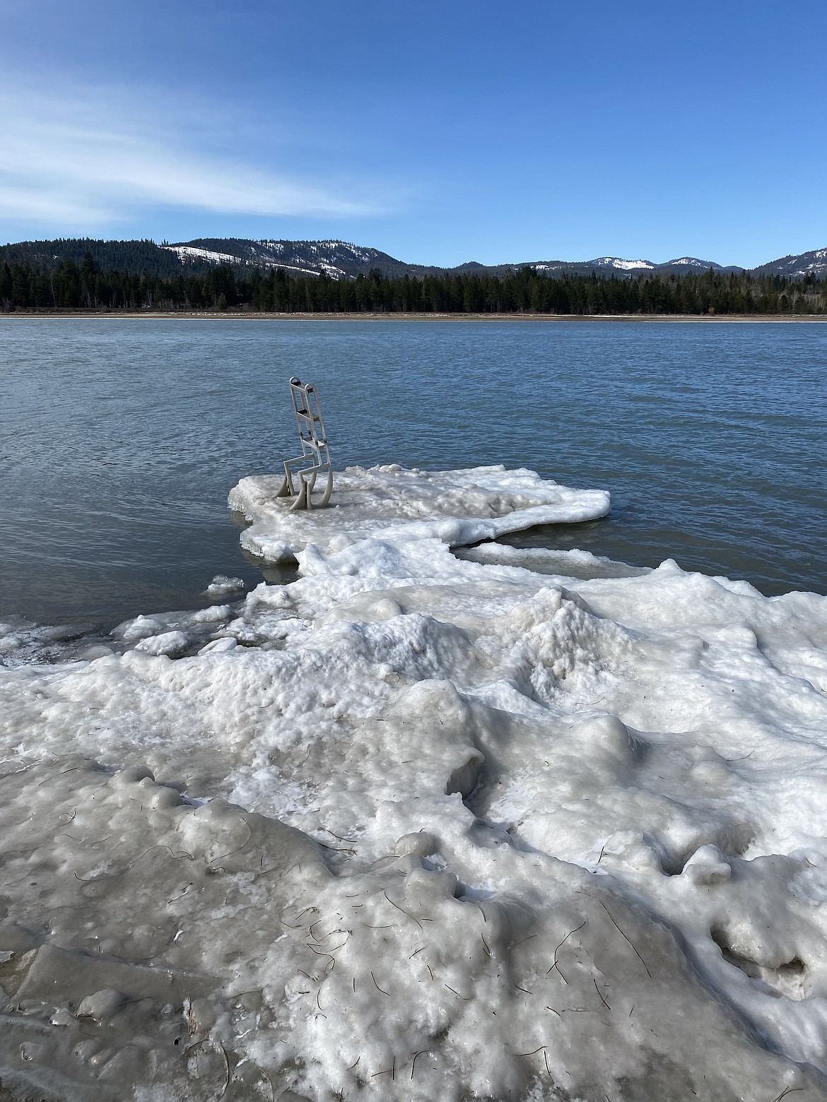 Jennifer Cramer captured this Best Shot of the aftermath of the freezing temperatures and wind waves after they covered their swim raft in ice on March 16. If you have an photo that you took that you would like to see run as a Best Shot or I Took The Bee send it in to the Bonner County Daily Bee, P.O. Box 159, Sandpoint, Idaho, 83864; or drop them off at 310 Church St., Sandpoint. You may also email your pictures in to the Bonner County Daily Bee along with your name, caption information, hometown and phone number to bcdailybee@bonnercountydailybee.com.