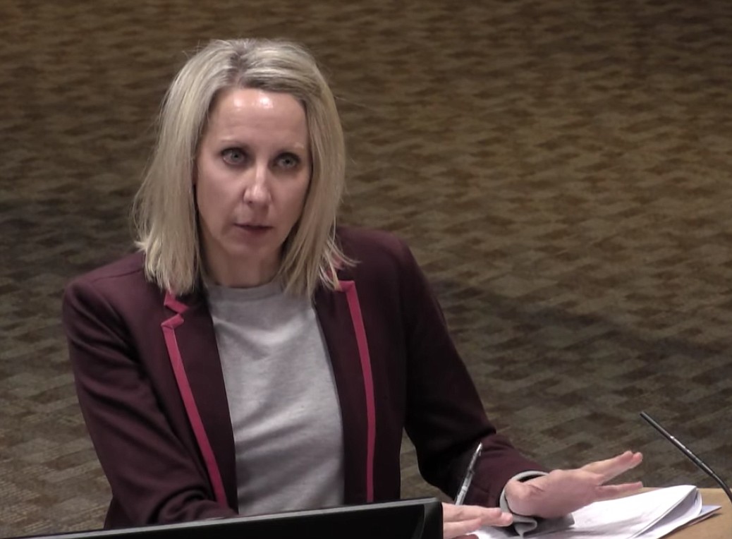 Coeur d’Alene director of human resources Melissa Tosi explains to council Tuesday night the methodology behind the decision to furlough 22 library employees.