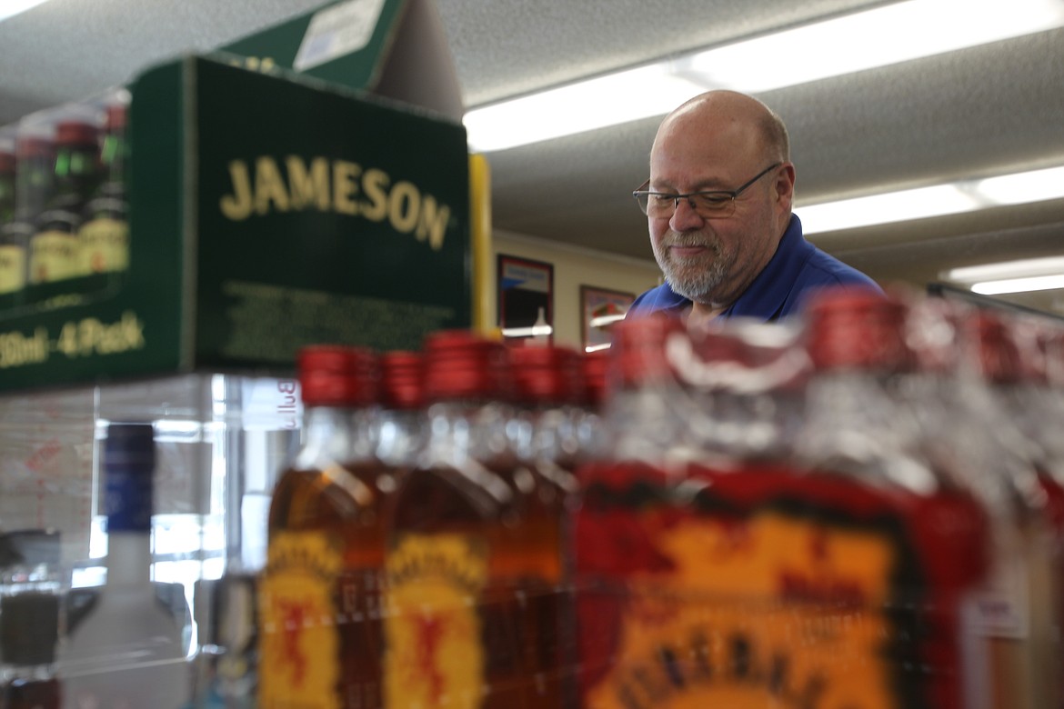 State liquor store clerk Bill Miller said there's been an uptick in sales at the E. Sherman Avenue store, which usually supplies spirits to spirits to downtown bars and restaurants. Since establishments closed because of the governor's order, retail sales have increased. 
  
 Ralph Bartholdt