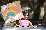 Kinder Magic staff greets students, parents in drive-thru celebration