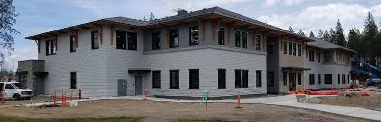 Work continues on the new Interagency Natural Resource Center which will house the Idaho Panhandle National Forests Supervisor's office, the Bureau of Land Management office, and U.S. Fish and Wildlife northern Idaho office. The interagency dispatch center and Panhandle Hotshots will also be located in the new building. (Photo Courtesy of Idaho Panhandle National Forests)