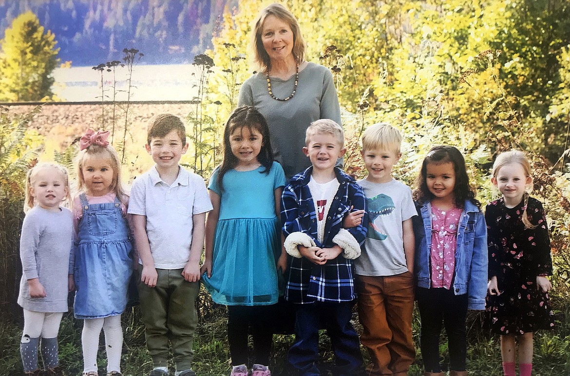 Mona Naglreiter with her class of preschoolers at the Memorial Community Center at Hope. The center received $4,610 through Idaho Gives to keep the center, which many consider the heart of the Hope community, functioning.