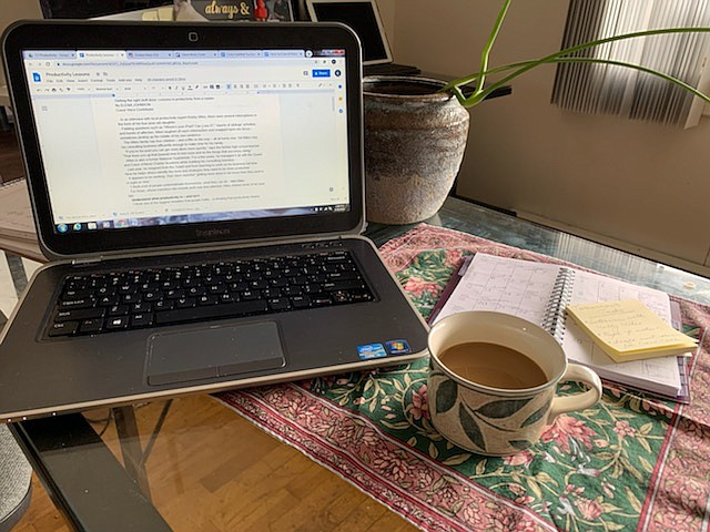 As many adjust (and readjust) to different work routines, Miles suggests establishing designated work spaces to help establish boundaries between work time and “play” time. (Courtesy photos)