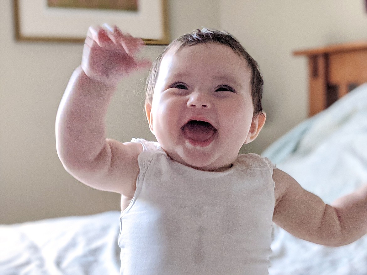 Jack Staff shares this shot of his 7-month-old granddaughter Soleil sending up a shout-out to say: “Don’t worry, we got this!” in this Best Shot taken by Adrian Staff. If you have a photo that you took that you would like to see run as a Best Shot or I Took The Bee send it in to the Bonner County Daily Bee, P.O. Box 159, Sandpoint, Idaho, 83864; or drop them off at 310 Church St., Sandpoint. You may also email your pictures in to the Bonner County Daily Bee along with your name, caption information, hometown and phone number to bcdailybee@bonnercountydailybee.com.