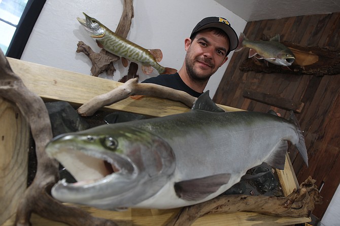 Coeur d’Alene fishing guide and Army veteran Gregory Ford uses his knowledge, and the photographs and stories of others to turn plaster casts into lifelike fish reproductions.