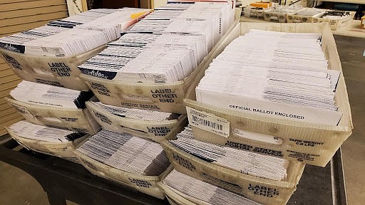 One day’s worth of ballots returned to Ada County on May 12.