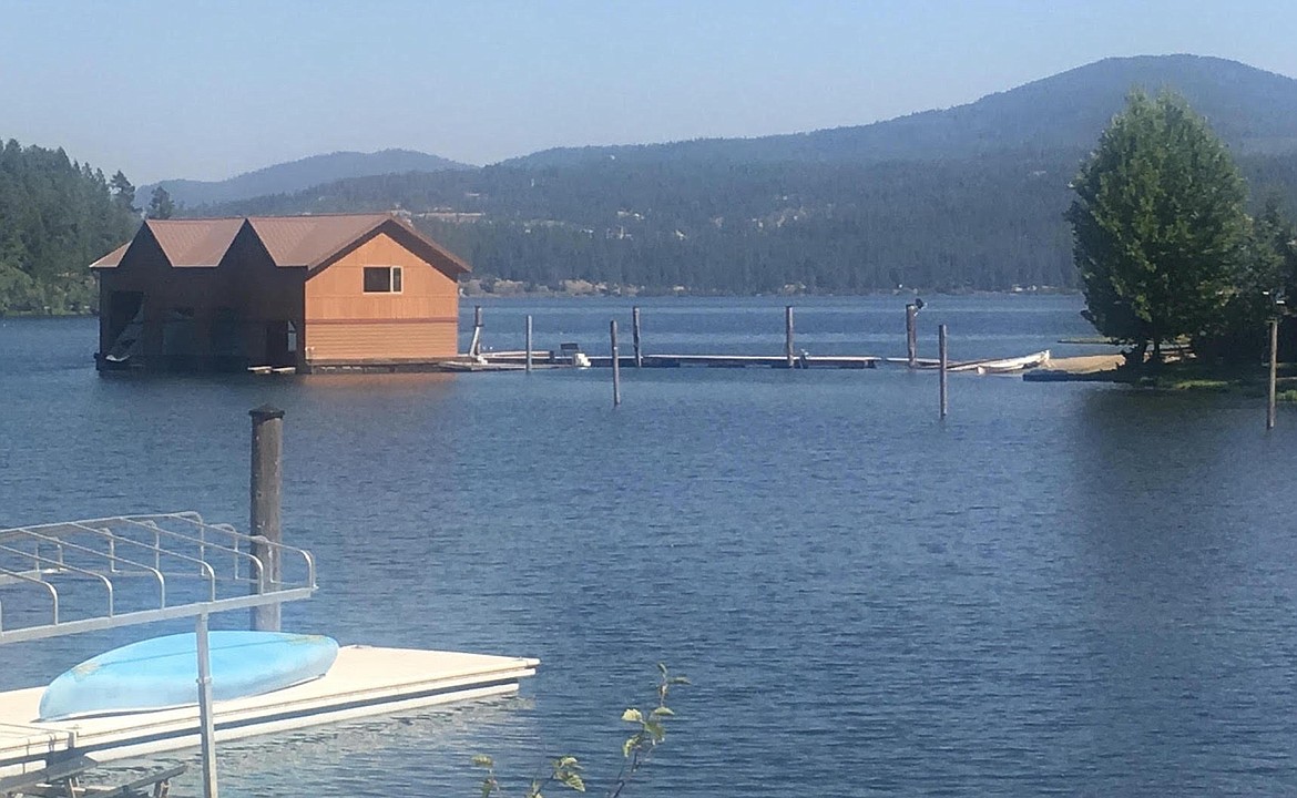 A two-story boathouse at Everwell Bay on Lake Coeur d’Alene was the topic of arguments before the Idaho Supreme Court last week. Justices heard from attorneys for the state lands department and the boathouse owners, as well as from neighbors who accuse the state of breaking its own rules when it allowed the 2,000-plus foot structure.