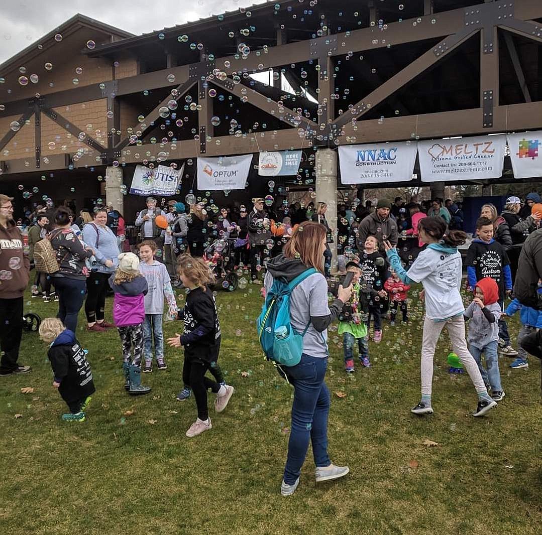 The Panhandle Autism Society’s Walk for Autism Awareness has been rescheduled for Sept. 13. The nonprofit is also hosting an online fundraiser to help individuals and families with autism experiencing hardships during the COVID crisis. Pictured: A ton of bubble fun at the April 2019 Walk for Autism Awareness in McEuen Park.