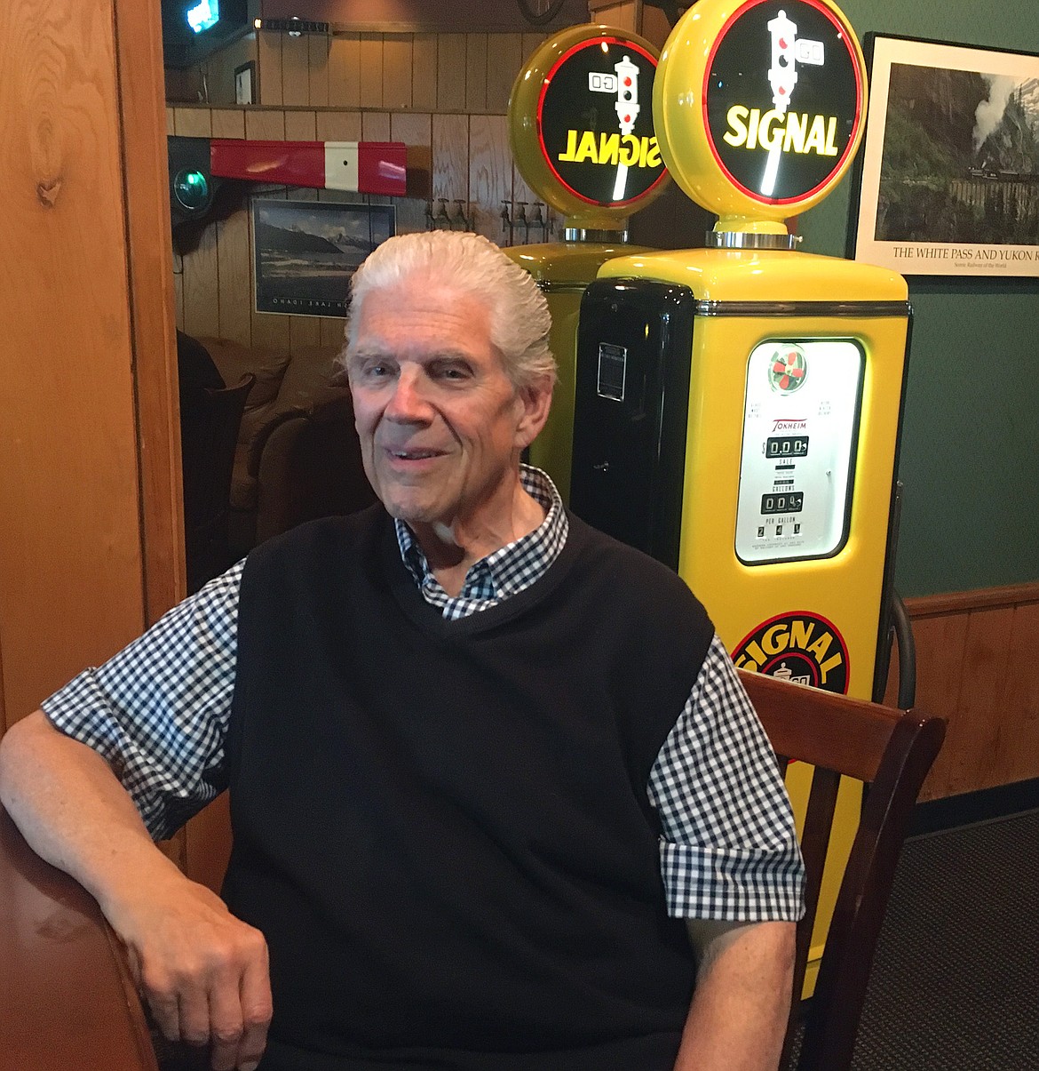 BILL BULEY/Press 
 Tom Robb sits inside his Iron Horse Bar & Grill in downtown Coeur d'Alene on Friday.