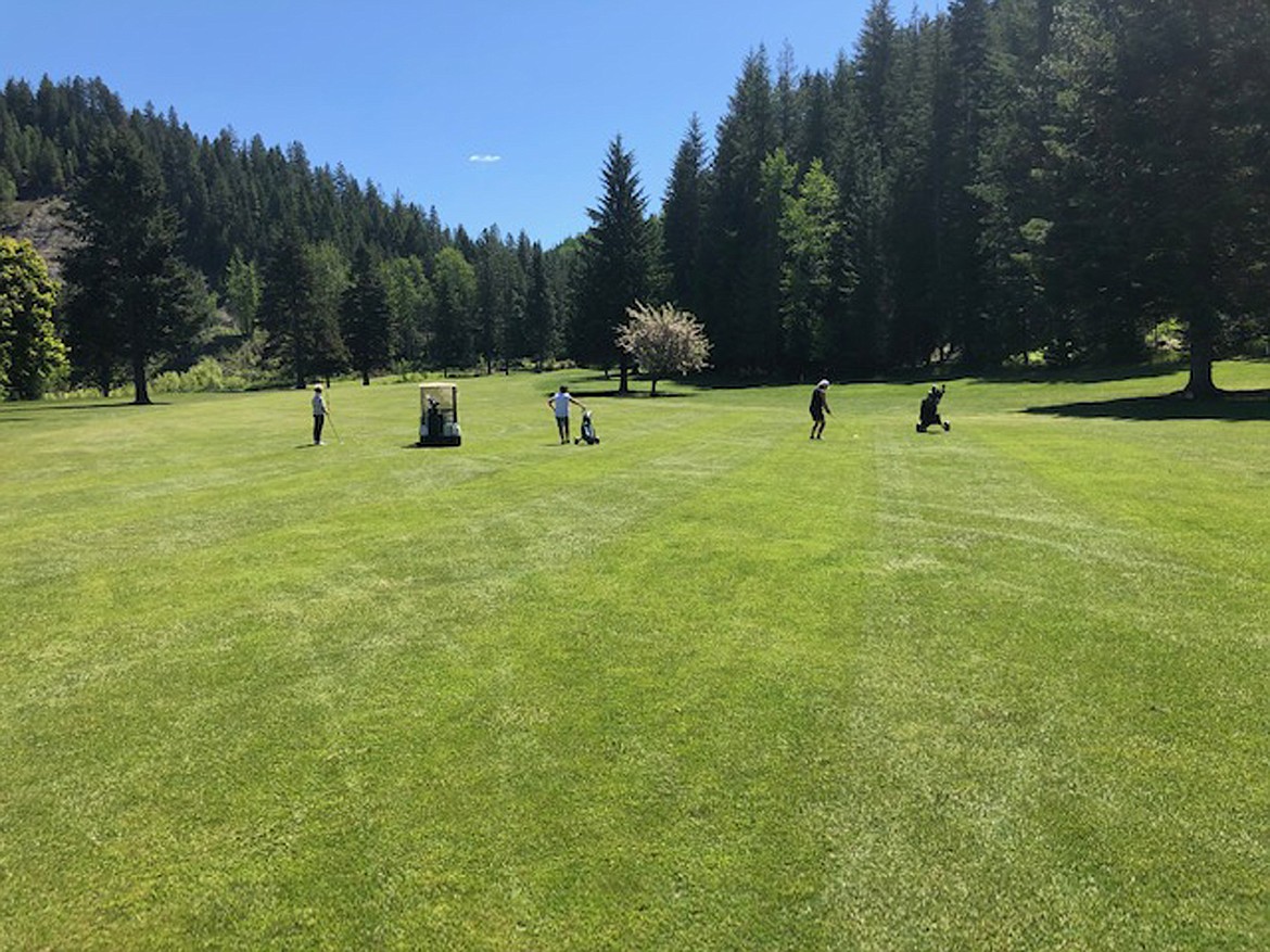 (Courtesy photo) 
 Mirror Lake ladies approach the No. 6 green.