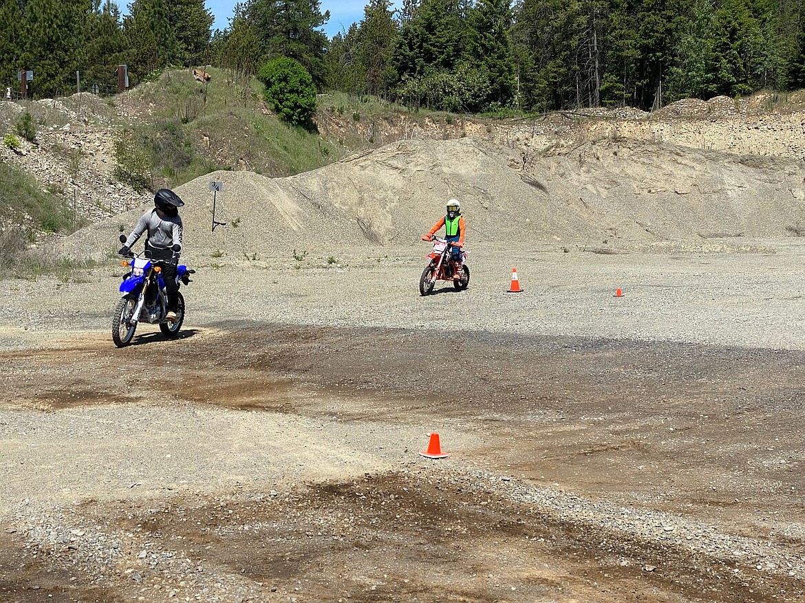 Young riders make their way through a off-highway vehicle course. Before the program was offered by the Boundary County Sheriff’s Office, the nearest class was in Coeur d’Alene.