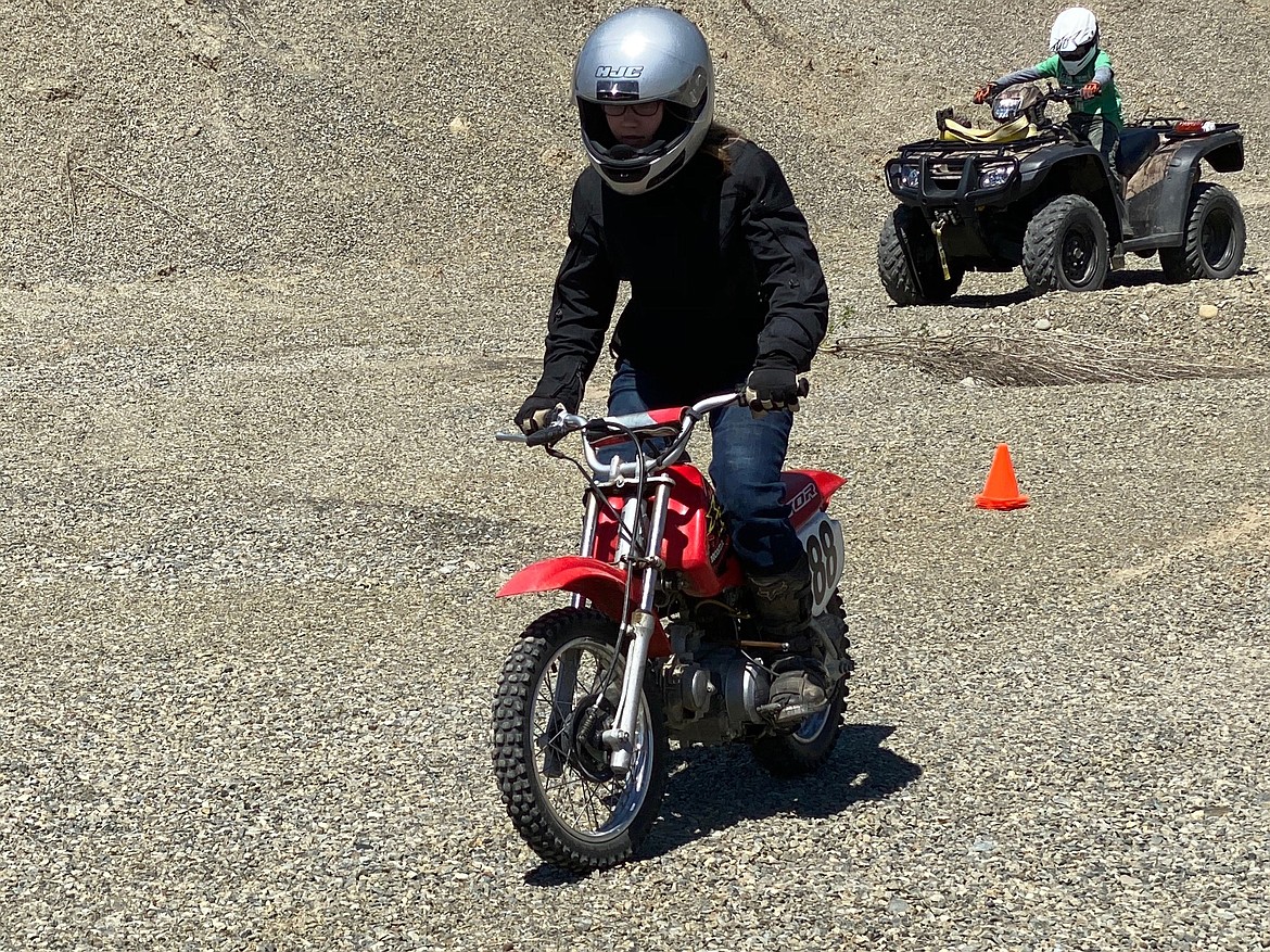 (Courtesy photo) 
 Young riders make their way through a off-highway vehicle course. Before the program was offered by the Boundary County Sheriff's Office, the nearest class was in Coeur d'Alene.