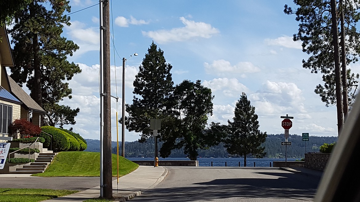 The Fort Grounds area in downtown Coeur d’Alene near city beach.