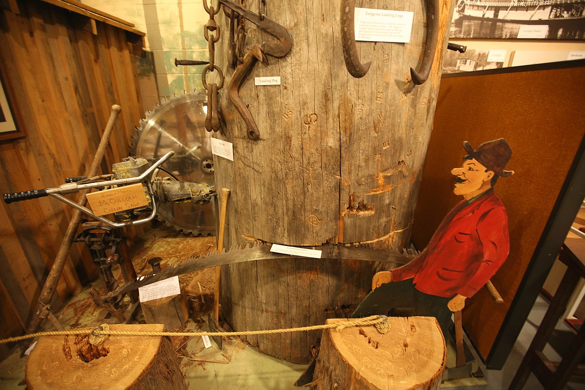 One of the exhibits at the Museum of North Idaho.