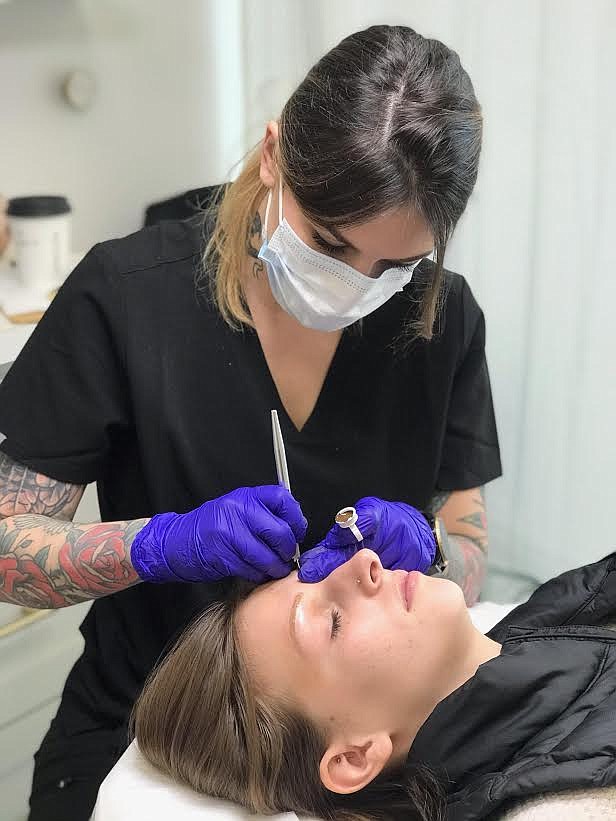 Caitlin Redmond, working with Macy Jones, is a cosmetic tattoo artist at Pure Aesthetics in Suite 102 in The Northern Complex at Ramsey Road and Hanley Avenue.