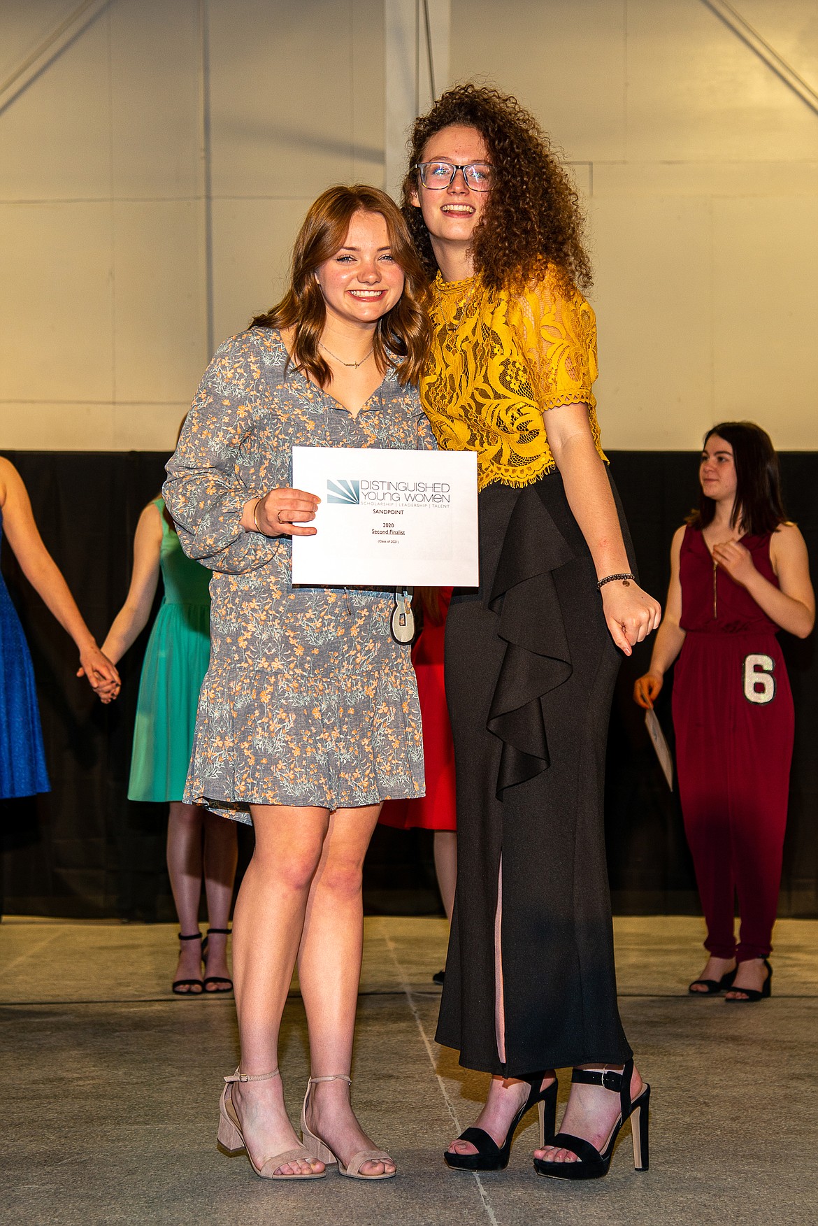 (Photo courtesy VAN SINDEREN PHOTOGRAPHY) 
 Autumn Morgan gets her picture taken at the 2020 Sandpoint Distinguished Young Woman program in March. Morgan was named first finalist.