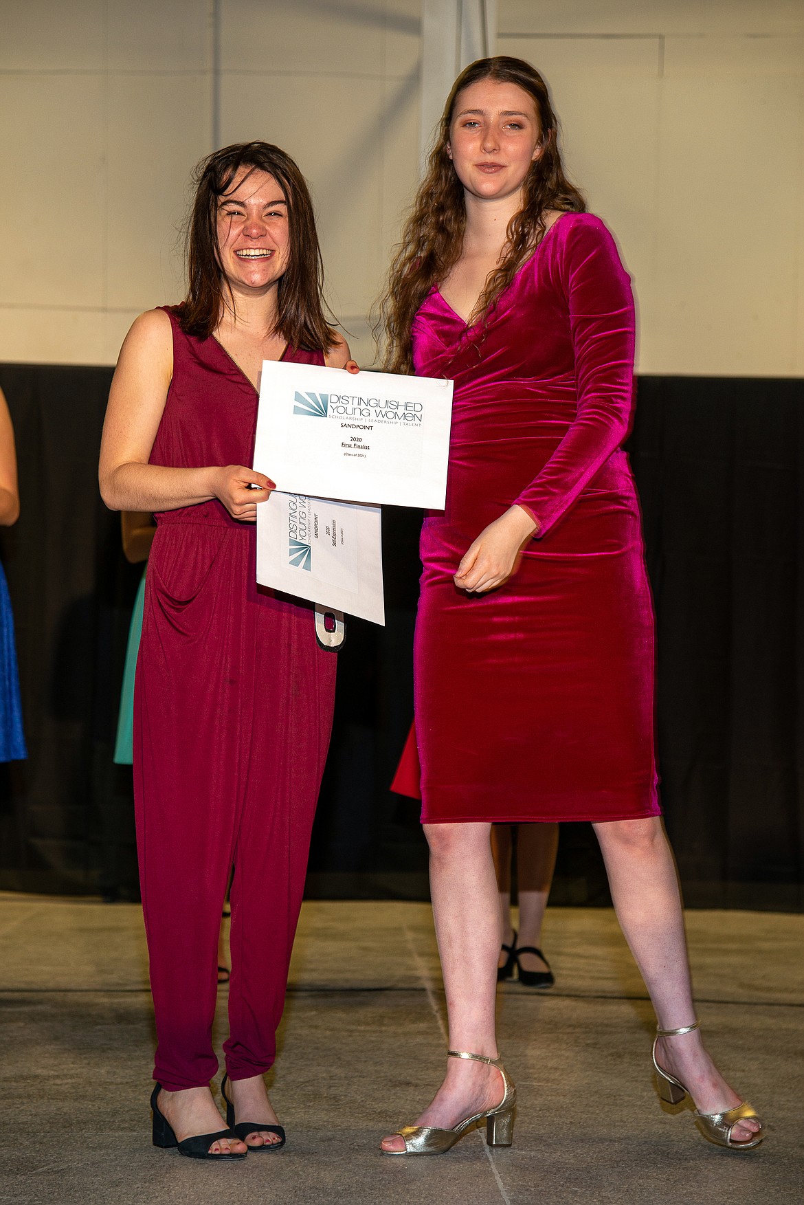 (Photo courtesy VAN SINDEREN PHOTOGRAPHY) 
 Libby McLaughlin gets her picture taken at the 2020 Sandpoint Distinguished Young Woman program in March. McLaughlin was first finalist.