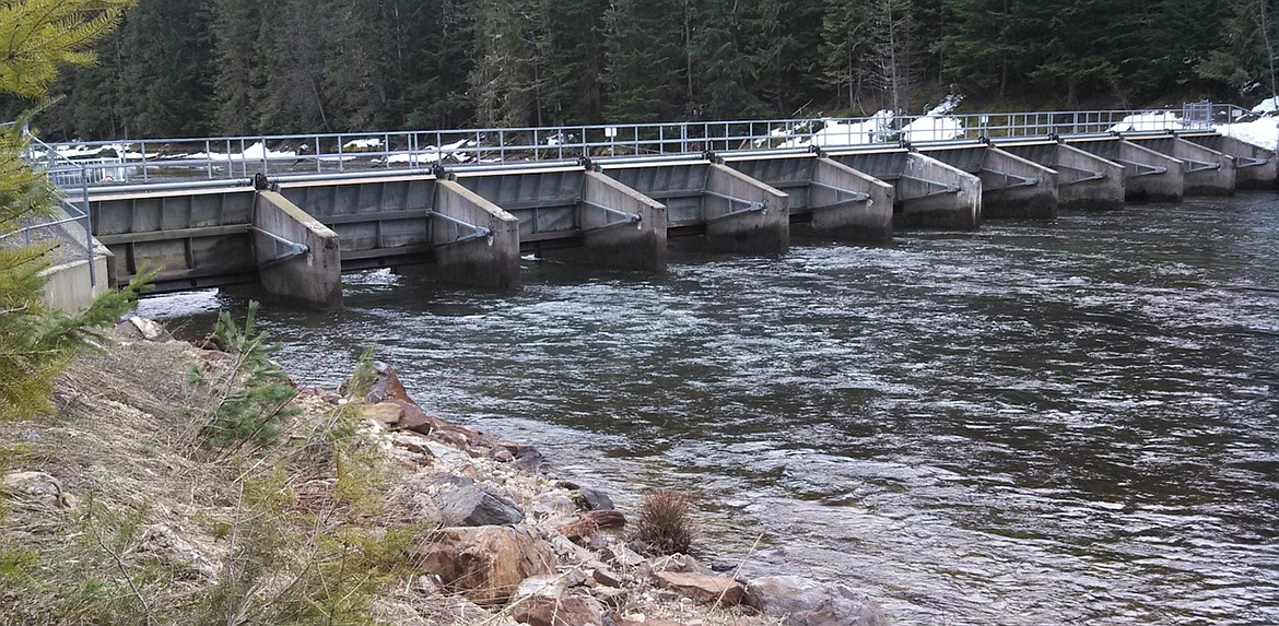 (Photo courtesy IDAHO DEPARTMENT OF WATER RESOURCES)
The Outlet Dam at the southern end of Priest Lake.