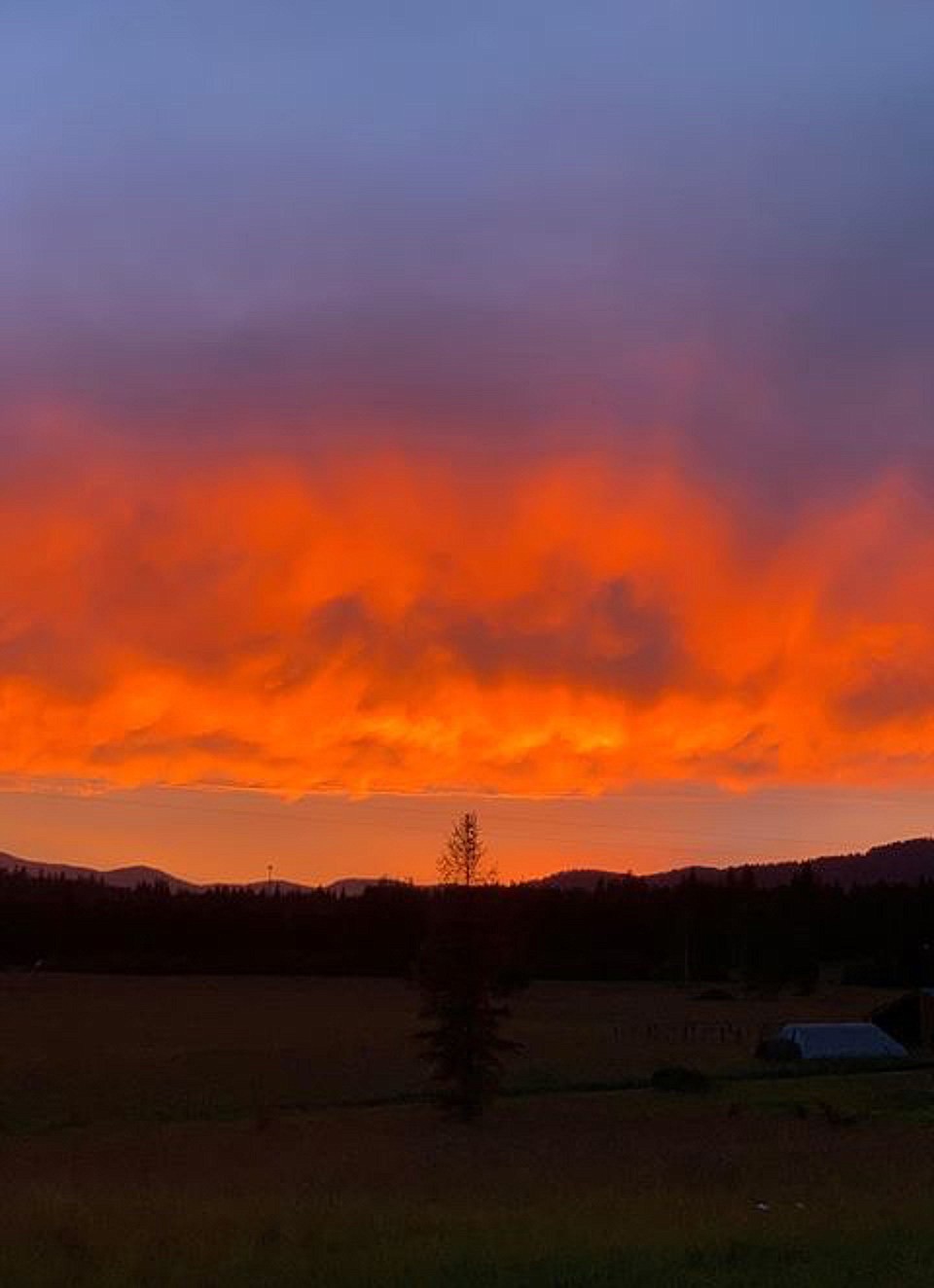 Tiffany Smith captured this beautiful shot of a recent spectacular sunset. If you have a photo that you took that you would like to see run as a Best Shot or I Took The Bee send it in to the Bonner County Daily Bee, P.O. Box 159, Sandpoint, Idaho, 83864; or drop them off at 310 Church St., Sandpoint. You may also email your pictures in to the Bonner County Daily Bee along with your name, caption information, hometown and phone number to bcdailybee@bonnercountydailybee.com.