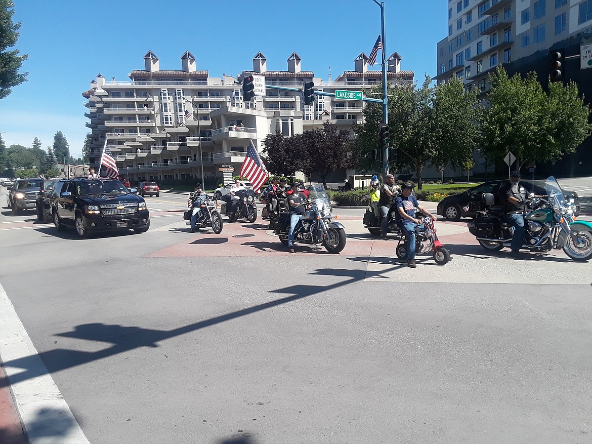 Saturday's Peoples Rights parade brought out all manner of floats, from dump trucks to a swarm of motorcycles as their drivers celebrated the 4th of July. (CRAIG NORTHRUP/Press)