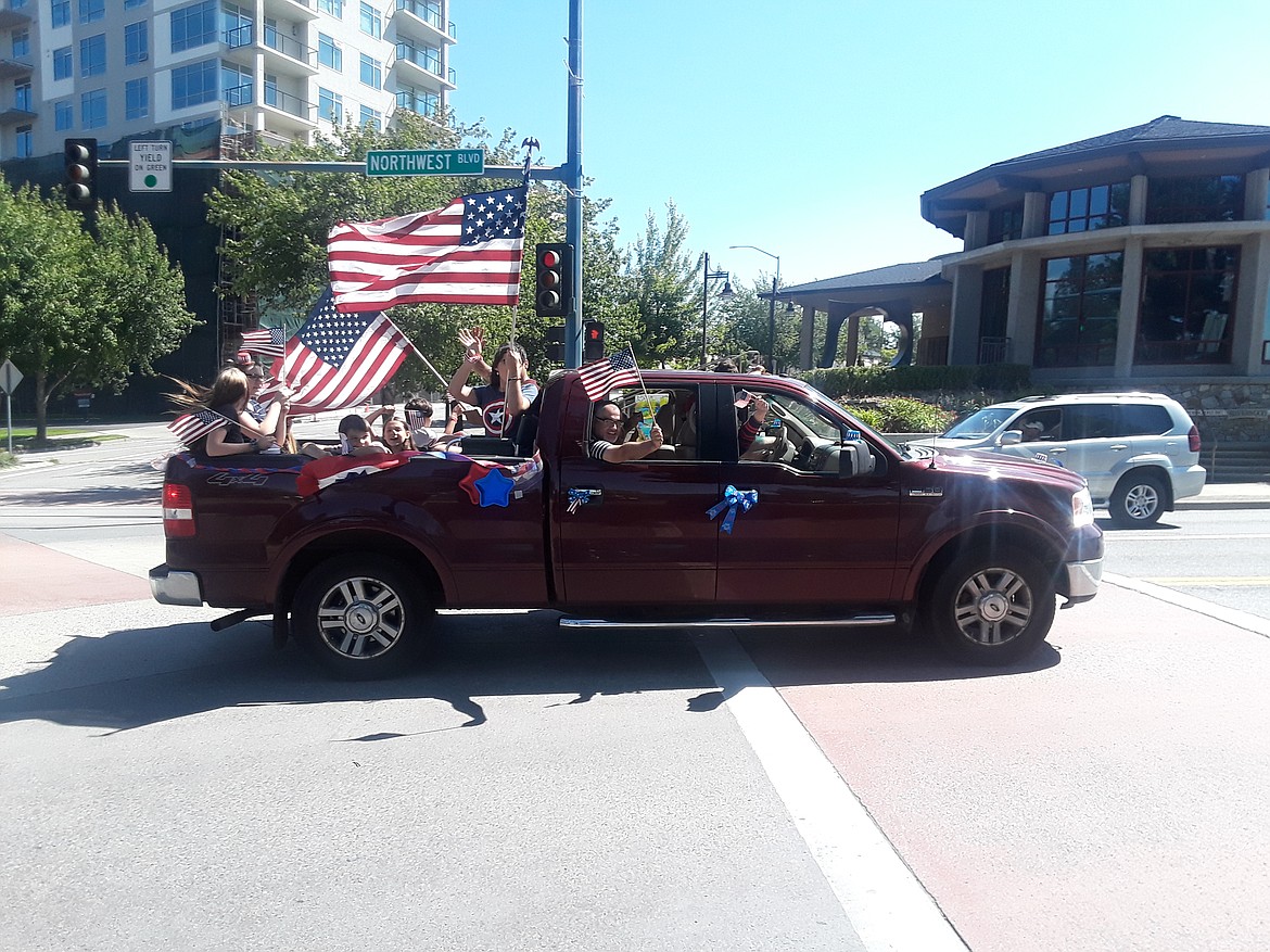 There was no shortage of patriotism on display Saturday during the Peoples Rights parade, where hundreds of flag-waving Idahoans expressed their American pride during a makeshift event on the Fourth of July.