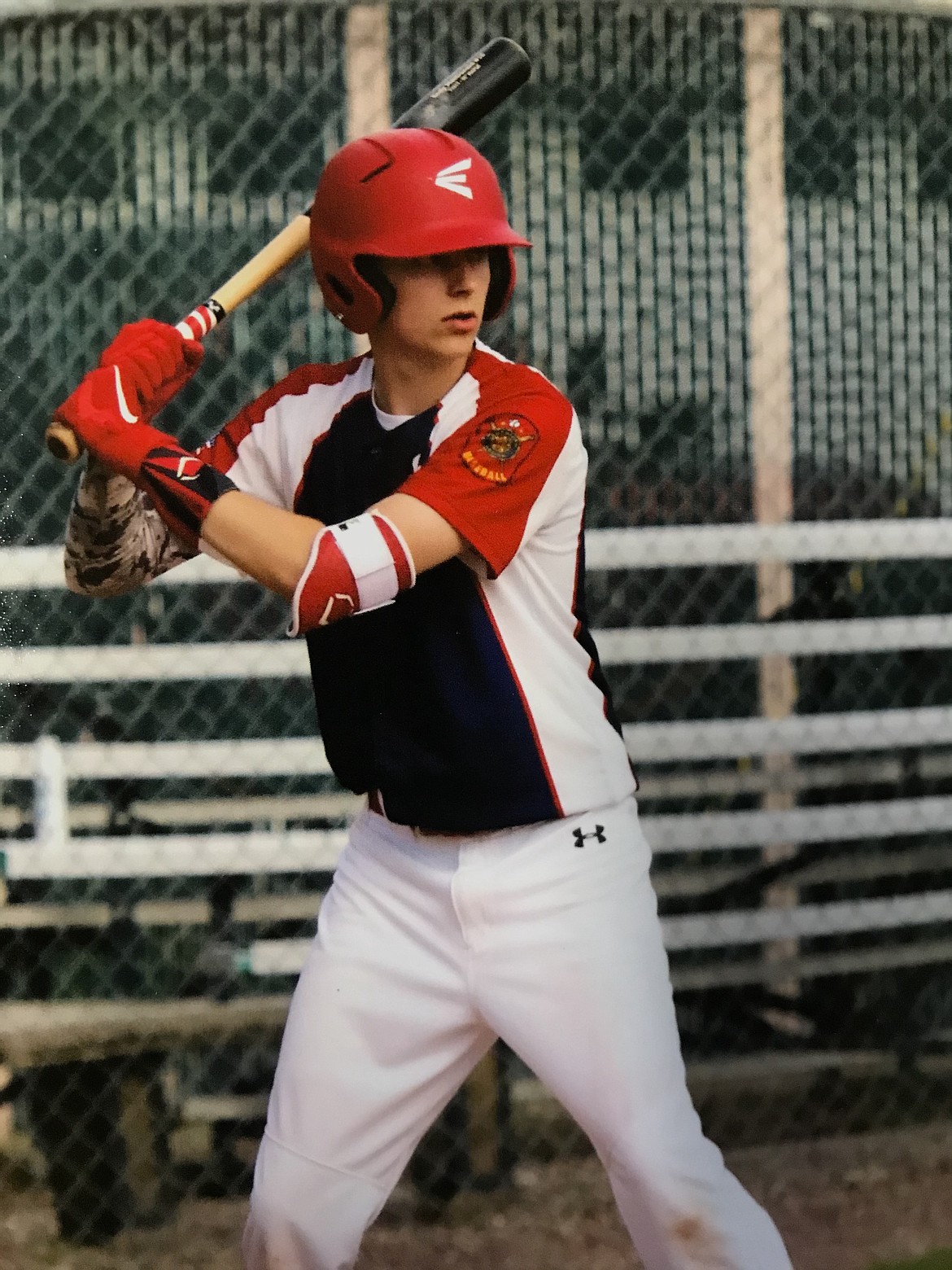 Kody MacDonald steps up to bat during the North Idaho Lakers doubleheader against Moscow on Saturday at Pine Street Field. MacDonald drove in the winning run in the series opener and went 5-6 in the game.