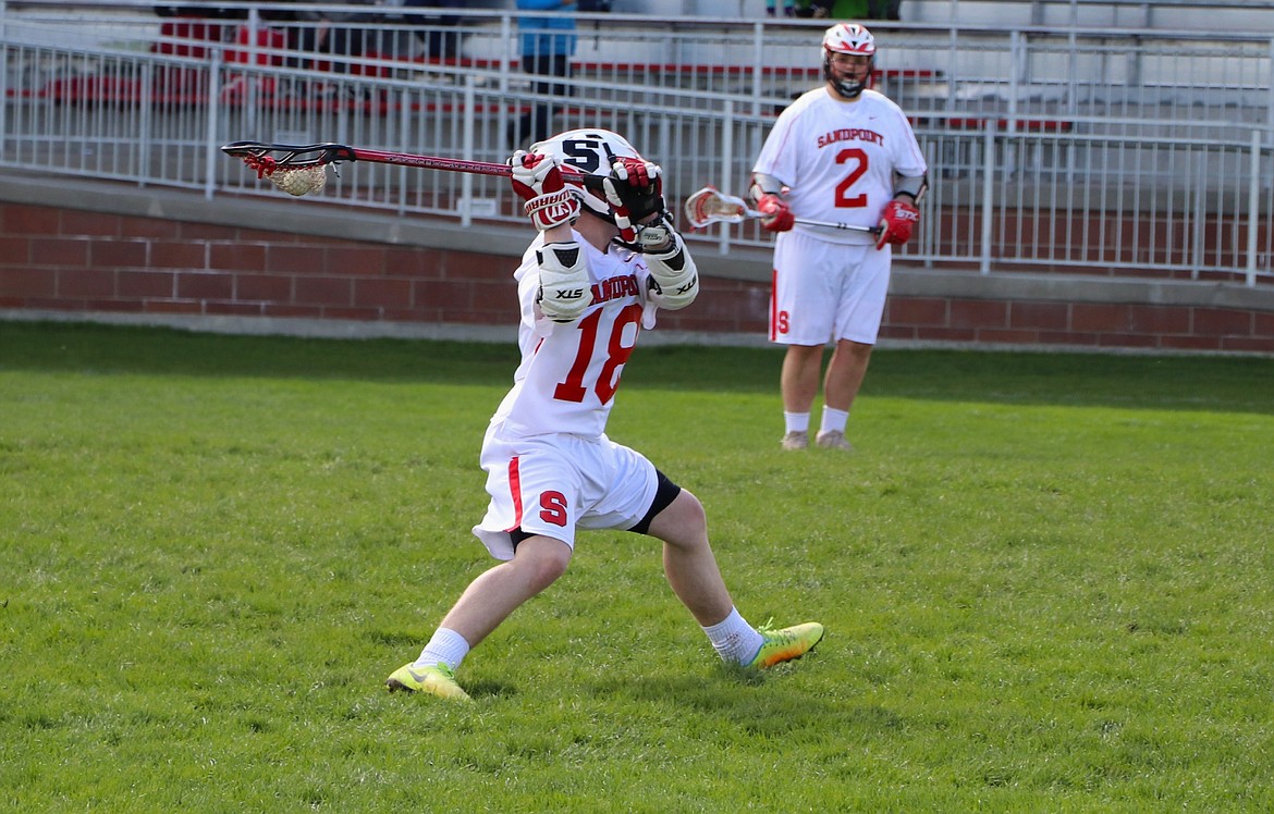 (Photo courtesy of SAMANTHA WASYLKO) 
 JD Griffin played attack and midfielder during his time on the Sandpoint lacrosse team.