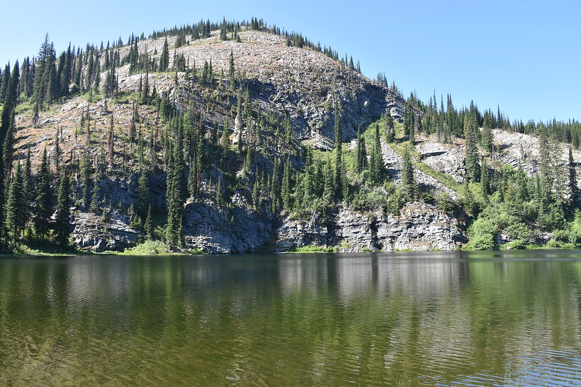 Spruce Lake, located in the Purcell Mountains.