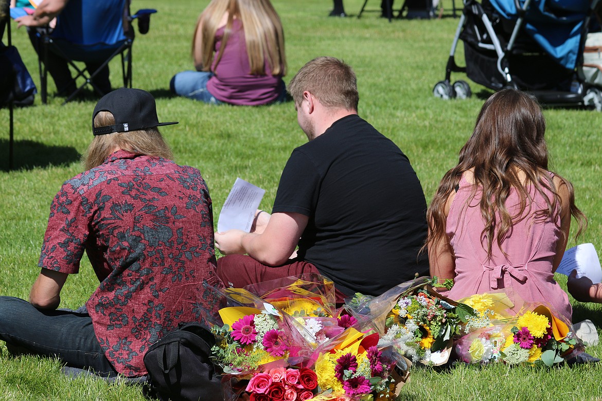 (Photo by ALY DE ANGELUS) 
 Priest River Lamanna High School celebrated their senior students in a socially distanced, COVID-19 approved graduation on July 11 at 10 a.m. PRLHS held the final graduation of the season, and the only school in Bonner County to have wait for a "traditional" outdoor-style event.