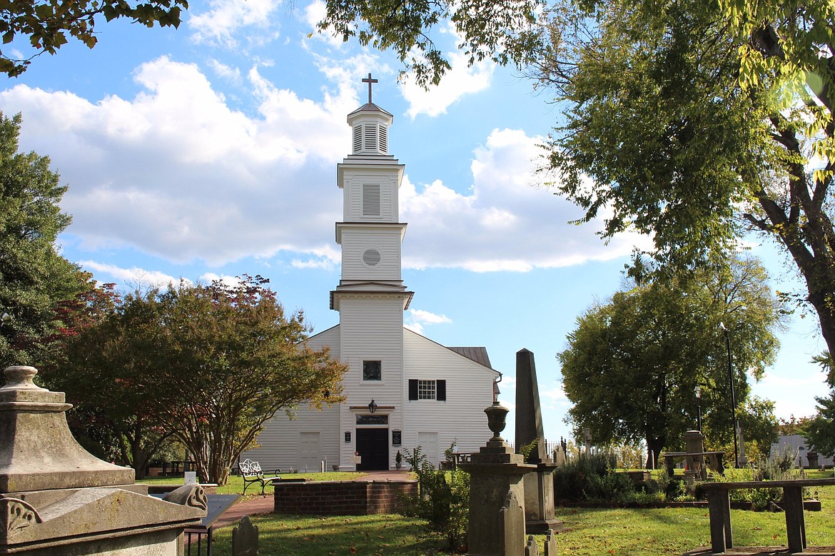 ST. JOHN’S EPISCOPAL CHURCH 
 Where the Second Virginia Convention met in Richmond, Va., in 1775 and heard Patrick Henry’s historic exhortation speech.