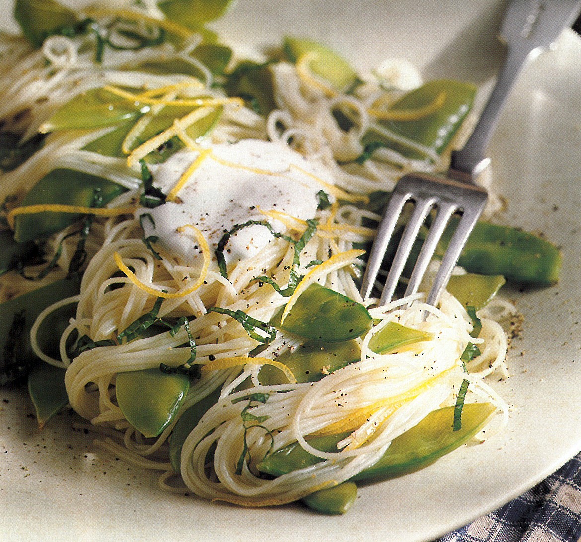 This isn’t your Italian grandma’s  spaghetti! This elegant pasta dish is a rich and savory summer surprise.