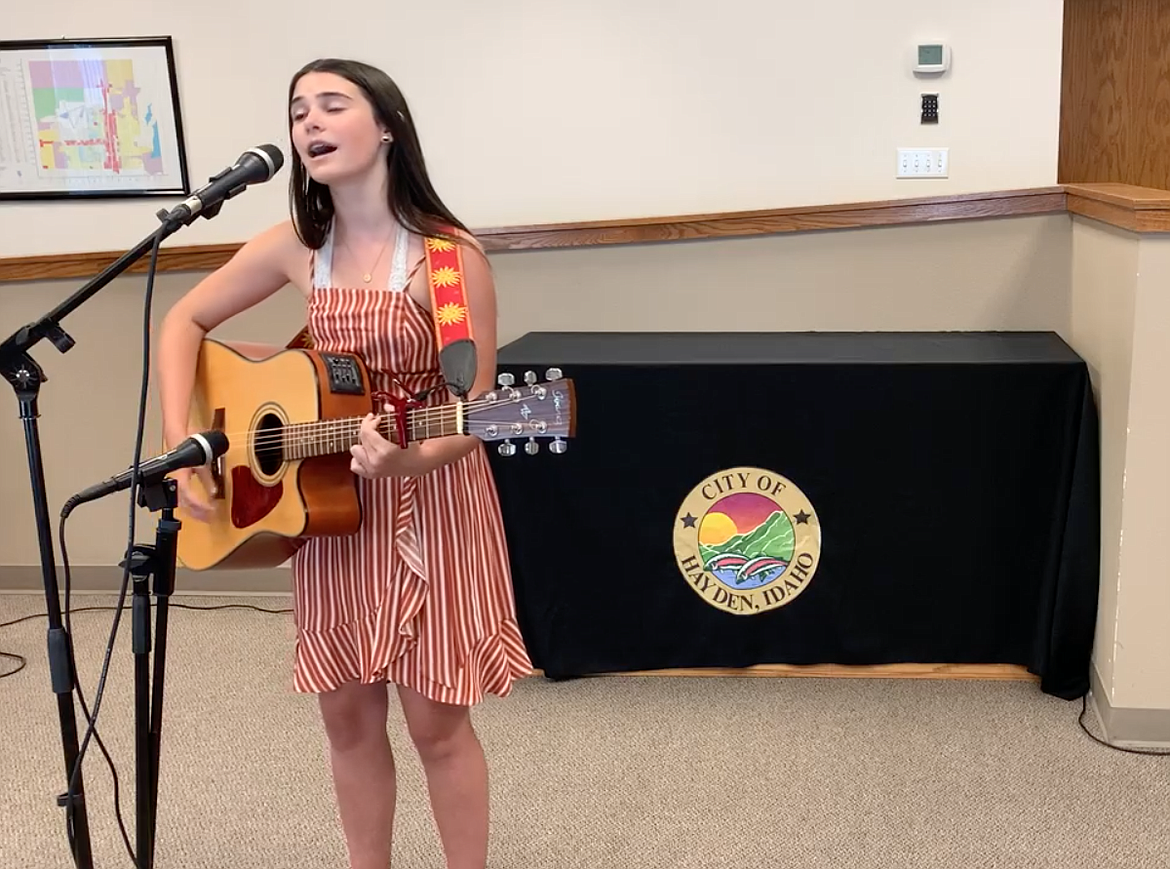 Hayden’s Ashley Cleveland belts out an original song at this year’s Hayden’s Got Talent. After Saturday’s performance, the singer/songwriter was awarded second overall.