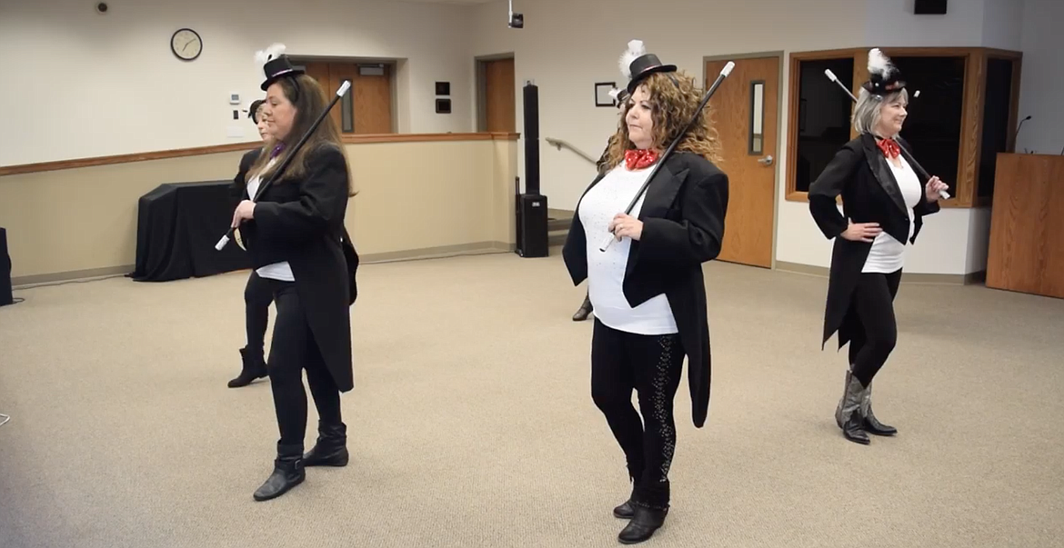 The Hayden dance troupe In-Step Line Dancers gave a strong performance at City Hall in front of two real-time judges and an online-voting audience. (Courtesy of city of Hayden)