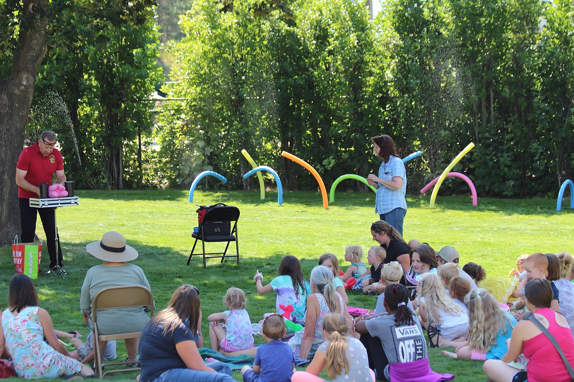 (Photo by VICTOR CORRAL MARTINEZ) 
 The Boundary County Library celebrated the end of its summer reading program with a special finale celebration.