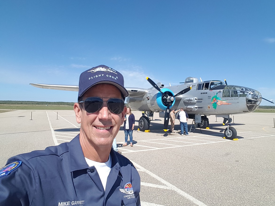 Mike Garrett is a tour director and volunteer with the Commemorative Airforce Airbase in Mesa, Arizona. He feels it’s important to preserve and honor the stories of those who served in WWII. Courtesy photo.