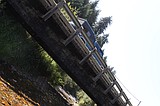 Rapid Lightning Creek bridge project at crossroad