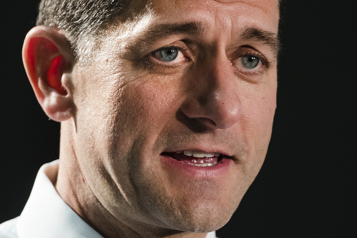 Speaker of the House Paul Ryan, R-Wis., speaks at the Pennsylvania Machine Works, a family-owned pipe-fitting manufacturer, in Aston, Pa., Thursday, Sept. 28, 2017. Ryan pitched Republicans&#146; new tax plan in Congress, telling the workers that lowering corporate taxes in America would make American corporations more competitive and able to ultimately draw more business, hire more people and raise wages. (AP Photo/Matt Rourke)