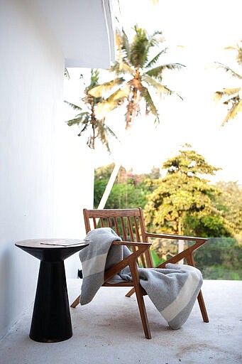 This photo shows a blanket by Blacksaw. Leftover alpaca, cotton and wool scraps are re-spun into beautiful camp-style blankets at Blacksaw, hardworking heritage pieces that would look just as lovely hung on a wall as artwork. The idea of product longevity is purposeful, says Blacksaw's founder Kyle Taylor. "The blankets started out as a vessel for design that had no expiry date, it would be passed on for generations, it would become a meaningful possession. One of the things in your life that was worthy of taking up space." (Blacksaw via AP)