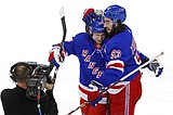 Zibanejad scores 5 goals to lead Rangers past Caps in OT