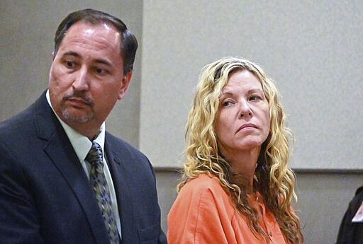 FILE - In this Feb. 26, 2020 file photo, Lori Vallow appears in court in Lihue, Hawaii A judge ruled that bail will remain at $5 million for Vallow, also known as Lori Daybell, who was arrested in Hawaii over the disappearance of her two Idaho children. Vallow is expected to leave Hawaii Wednesday, March 4, 2020, to return to Idaho to face charges over the disappearance of her young son and teenage daughter.   (Dennis Fujimoto/The Garden Island via AP, Pool)