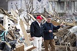 Trump surveys tornado damage, marvels at 'tremendous heart'