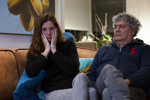 Pictures and mementos of their son Bryce and his girlfriend Daisy, still adorn the walls of the house of Silene and Rob Fredriksz2 in Rotterdam, Netherlands, Tuesday, Feb. 25, 2020. United by grief across oceans and continents, families who lost loved ones when Malaysia Airlines Flight 17 was shot down in 2014 hope that a trial starting next week will finally deliver them something that has remained elusive ever since: The truth. (AP Photo/Peter Dejong)