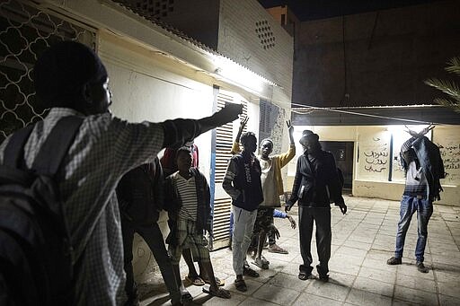 In this Jan. 11, 2020 photo, Sudanese activists hang out and talk about the current political situation, at the Revolutionary Martyrs Center, in Khartoum, Sudan. The young protesters who led the uprising against former President Omar al-Bashir, are now caught in the limbo of the country's fragile interim period. Nearly a year after his ouster, the country faces a dire economic crisis, leaving many young people jobless. Generals remain the de-facto rulers of the country and have shown little willingness to hand over power to a civilian-led administration, one the demonstrators' key demands.&#160;(AP Photo/Nariman El-Mofty)